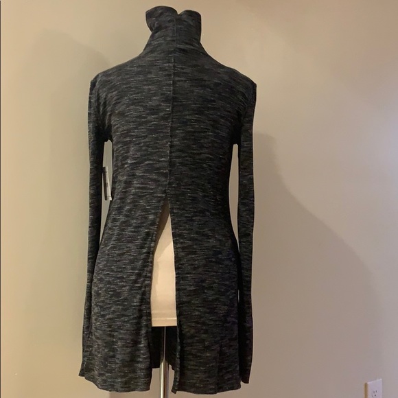 Free People Slit Back Turtleneck Top - Picture 5 of 8